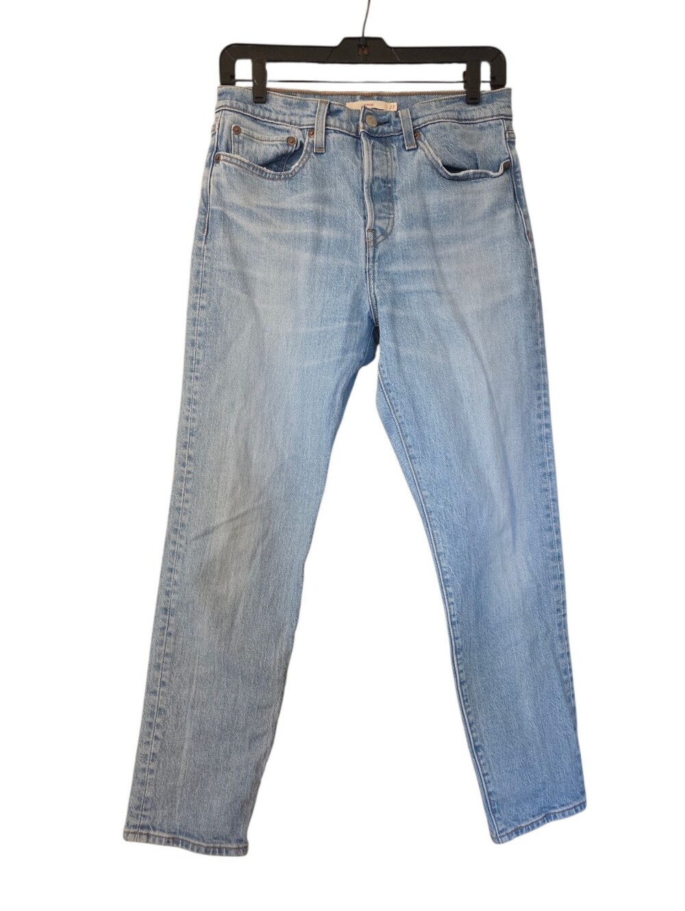 Levi Strauss Wedgie Straight Leg Light Wash Button Fly Size 27